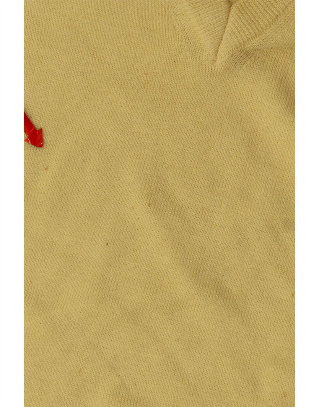 Erin Herren-Pullover mit V-Ausschnitt, groß, gelbe Schurwolle