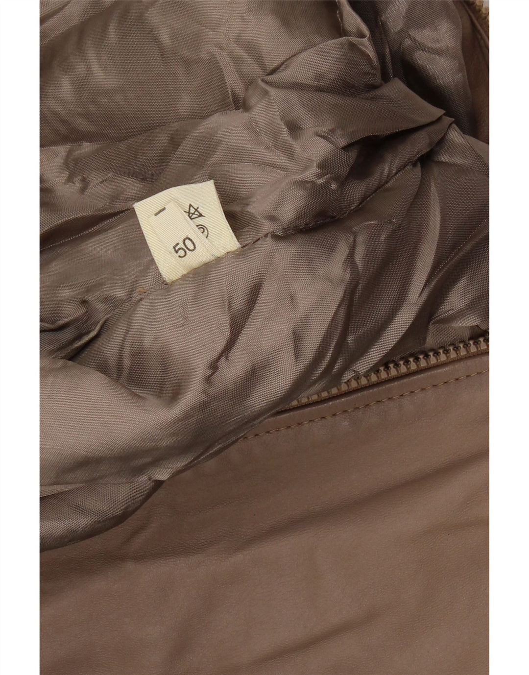 VINTAGE Womens Bomber Jacket IT 50 XL Brown