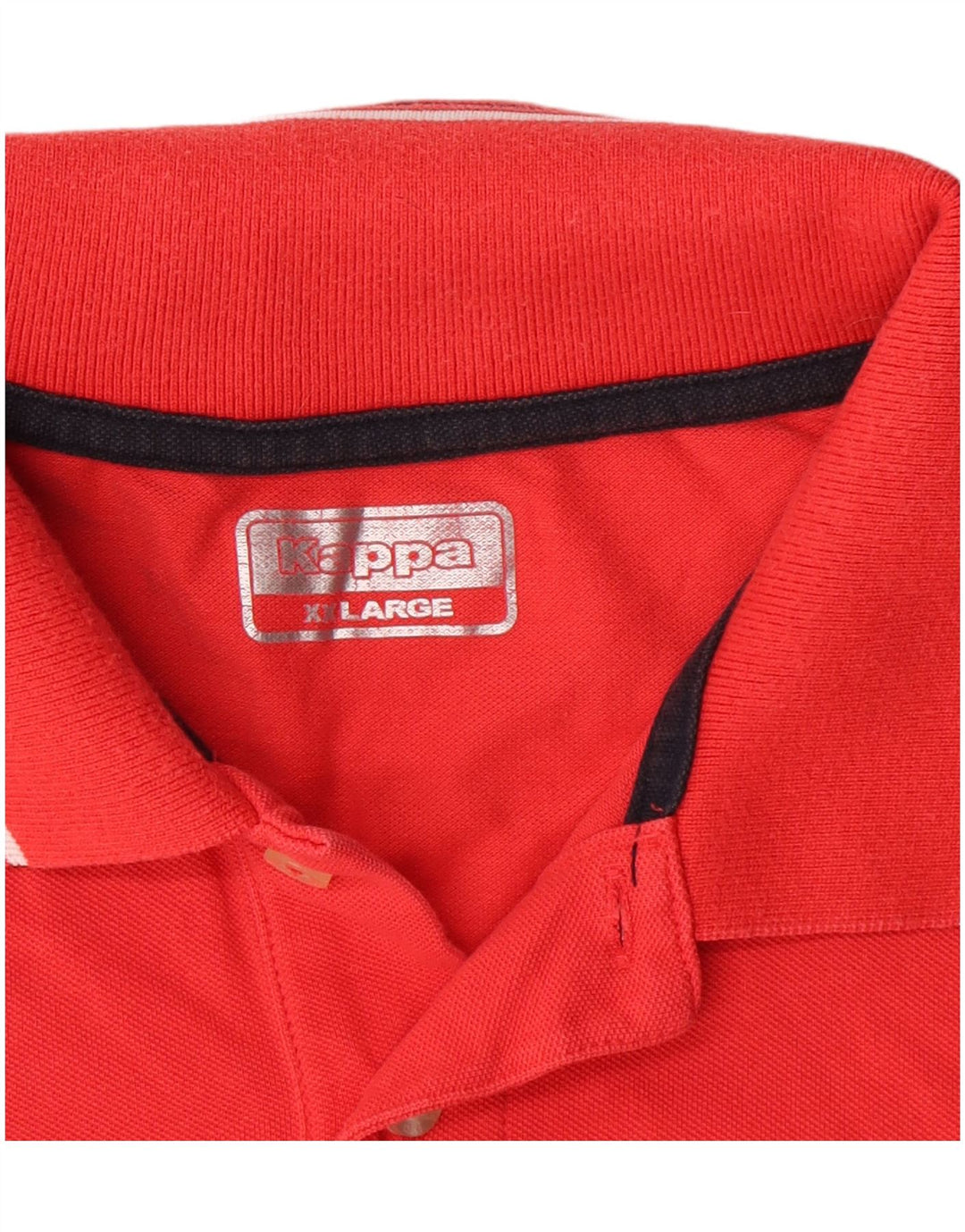 Kappa Herren Poloshirt XL Rot Baumwolle