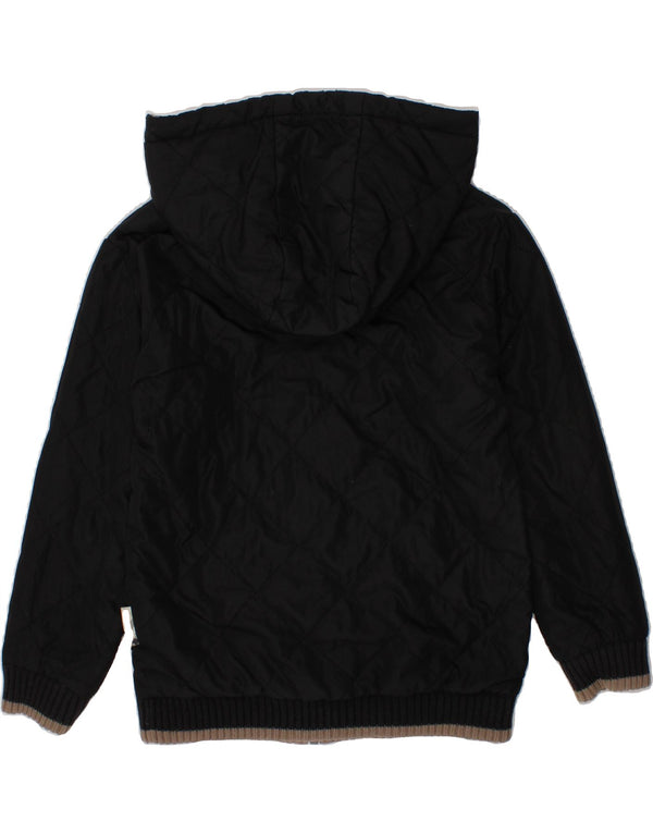 BURBERRY Wendejacke mit Kapuze für Jungen, 4–5 Jahre, schwarzes Polyester