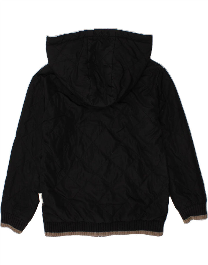 BURBERRY Wendejacke mit Kapuze für Jungen, 4–5 Jahre, schwarzes Polyester