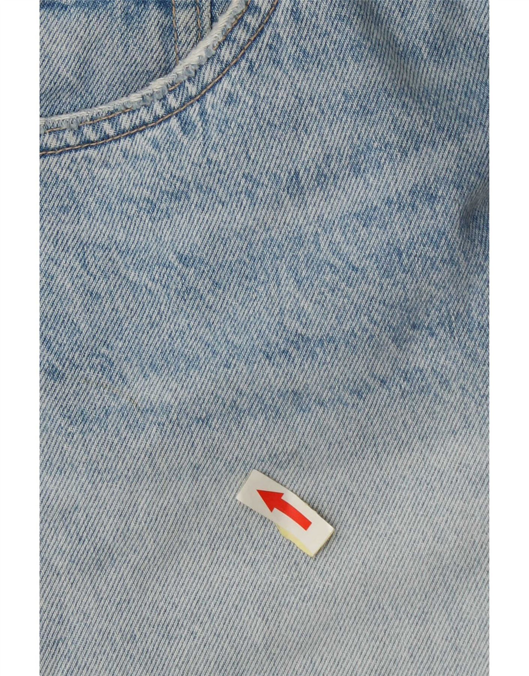Zara Damen Distressed Denim Shorts EU 44 XL W34 Blau