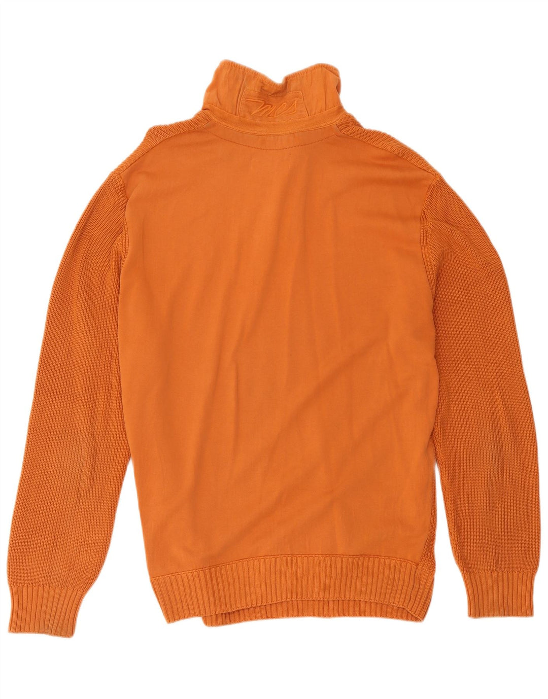 Marlboro Classics Herren-Pullover mit Reißverschluss, 2XL, Orange, Baumwolle