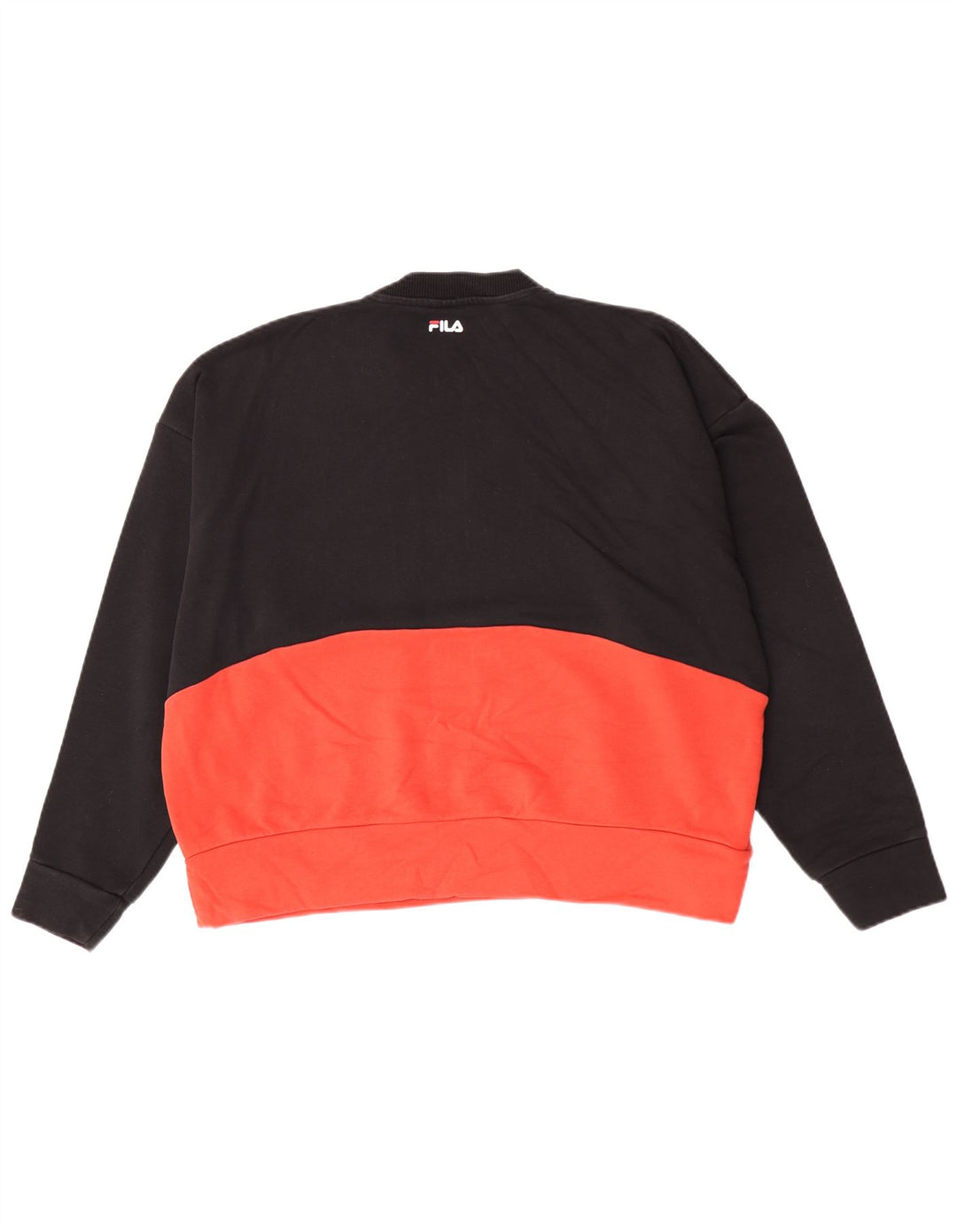 Fila Damen Grafik-Sweatshirt-Pullover UK 16 Large Mehrfarbiger Farbblock