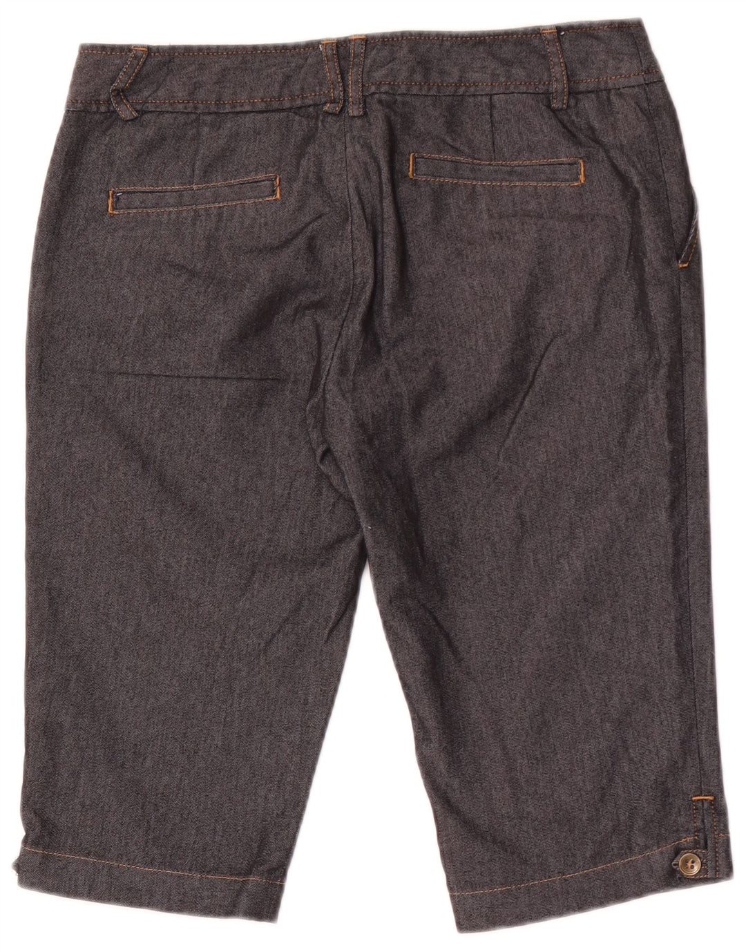 Zara Damen Bermuda Chino Shorts EU 40 Medium W30 Schwarze Baumwolle
