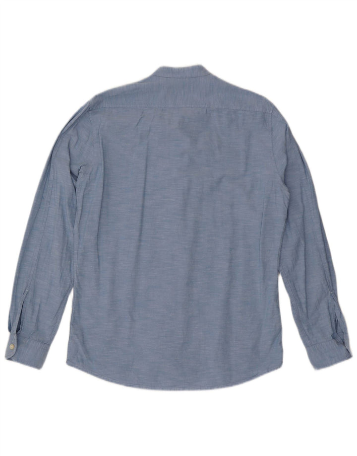 HUGO BOSS Herren-Hemd in normaler Passform aus mittelblauer Baumwolle