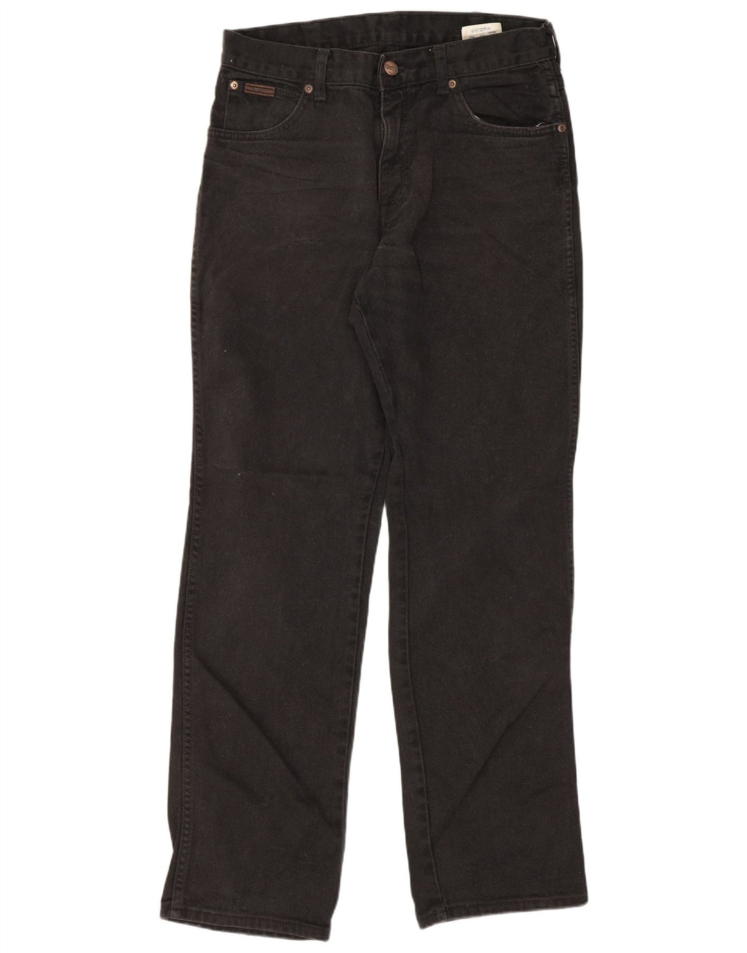Wrangler Herren Texas Straight Jeans W32 L32 Schwarze Baumwolle