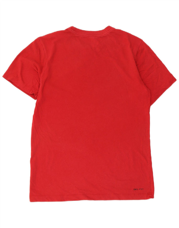 Jordan Herren-T-Shirt mit Dri-Fit-Grafik, Größe S, rote Baumwolle