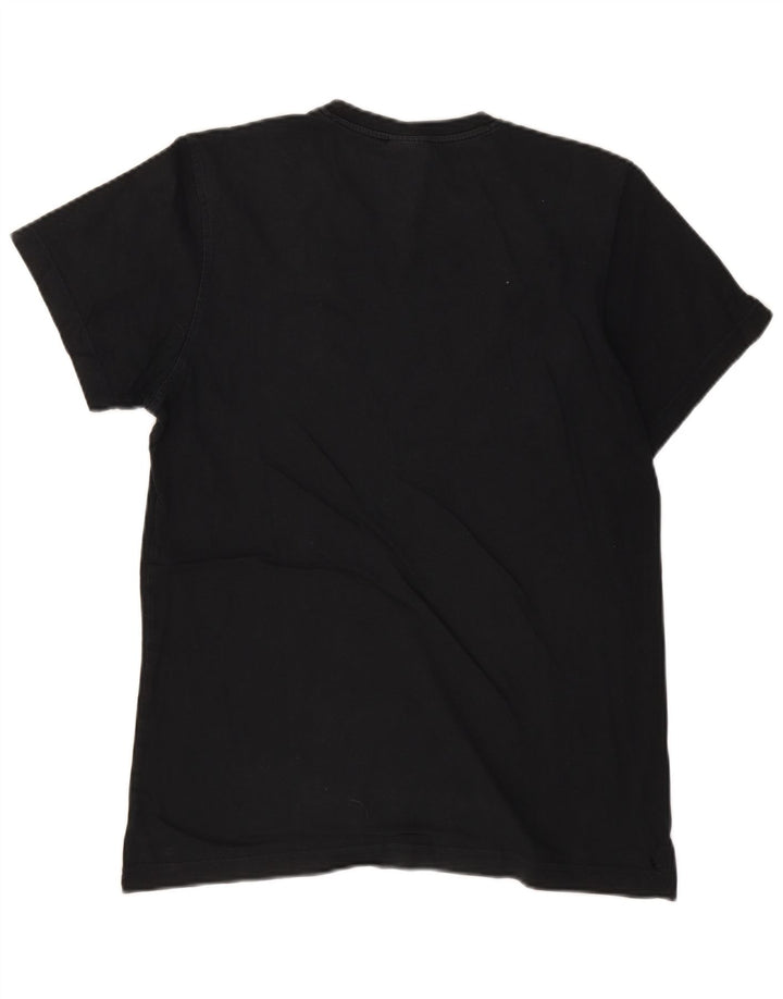 Adidas Herren Grafik T-Shirt Top Medium Schwarz Baumwolle