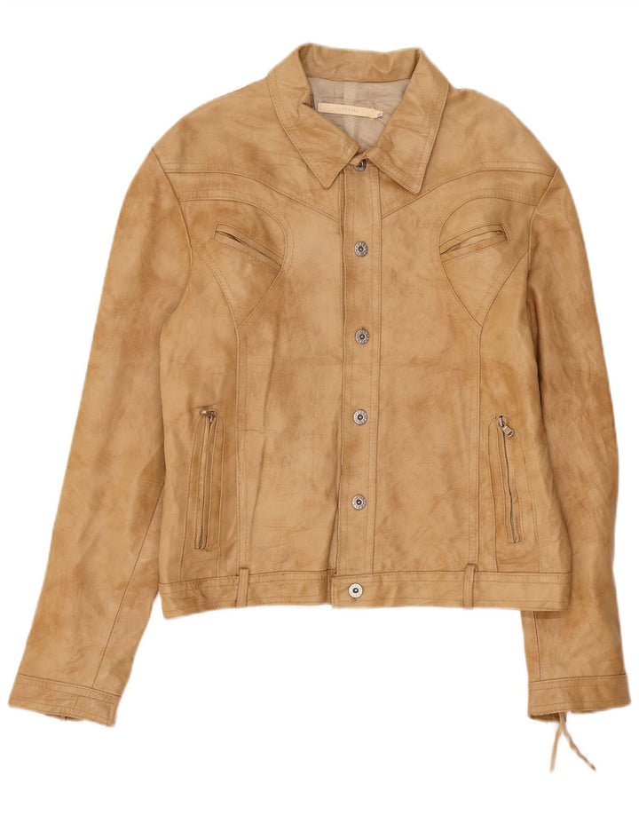 Imperial Damen Lederjacke UK 18 XL Beige