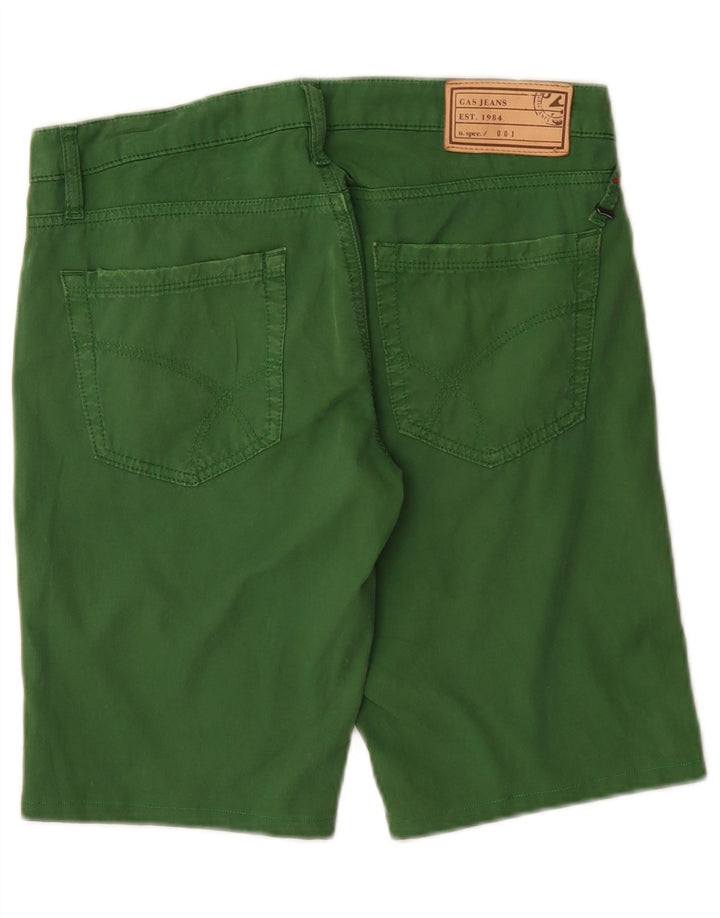 Gas Herren Freizeitshorts W31 Mittelgrüne Baumwolle