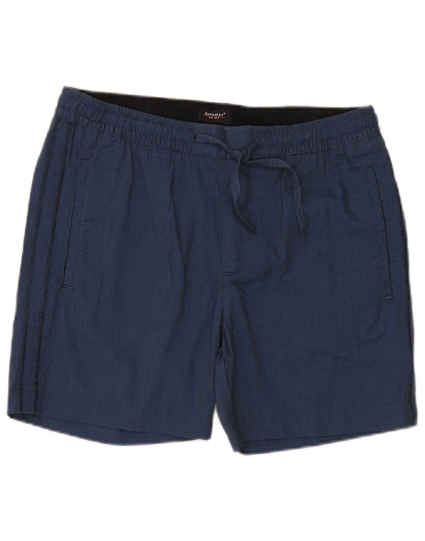Superdry Herren-Chinoshorts, Größe M, W32, Marineblau, Baumwolle