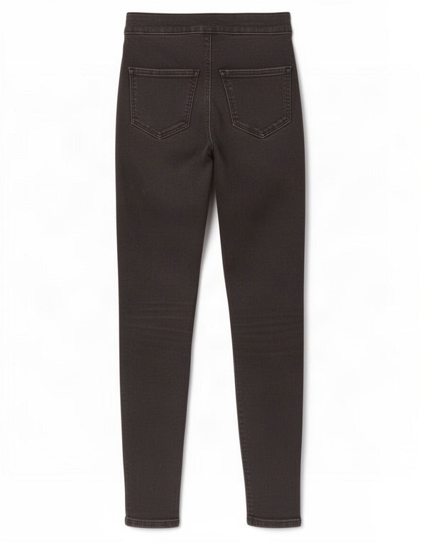 Topshop Damen Joni Jegging Jeans W25 L28 Schwarze Baumwolle