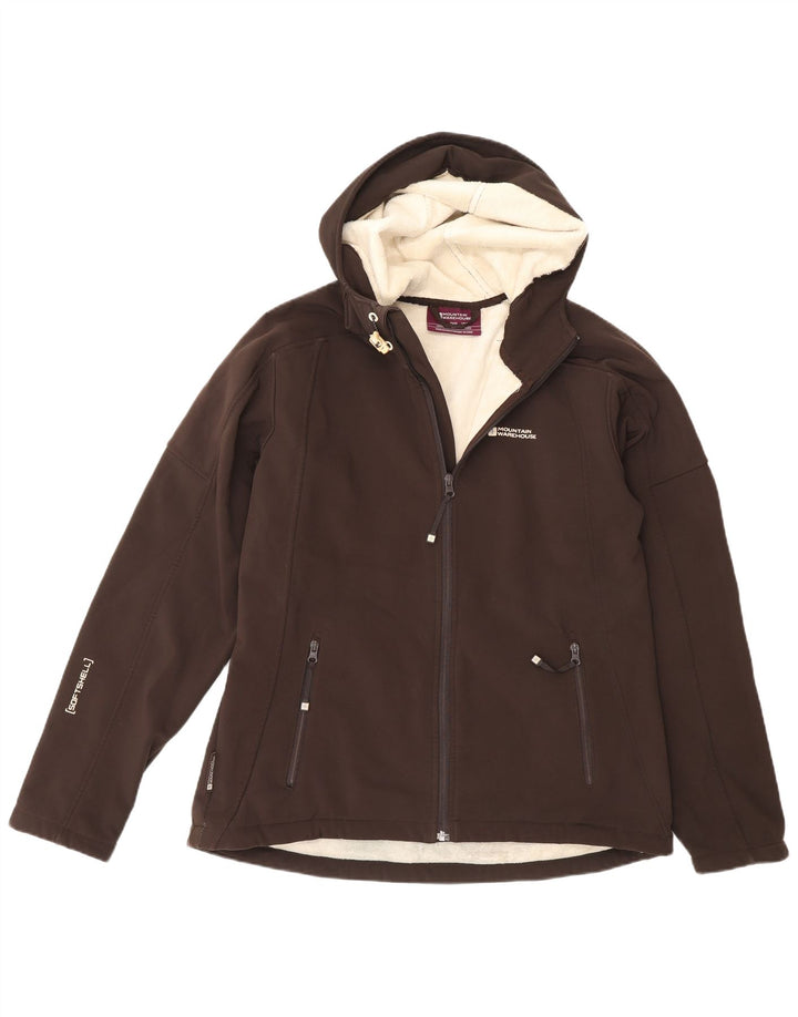 Mountain Warehouse Damen-Windbreakerjacke mit Kapuze, Gr. 14, Braun