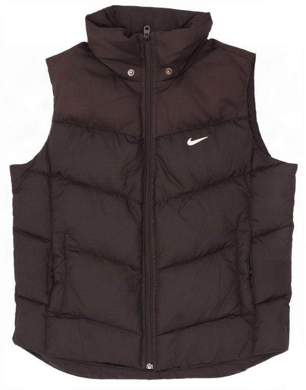 Nike Damen Wattierte Weste UK 10/12 Medium Schwarz