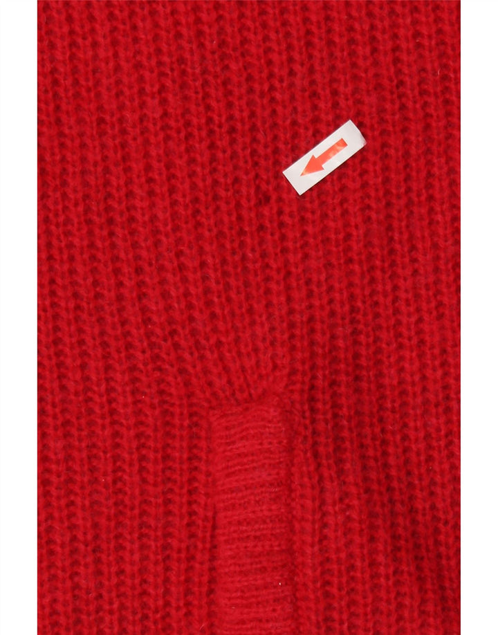 Vintage Damen Cardigan Pullover UK 16 Groß Rot