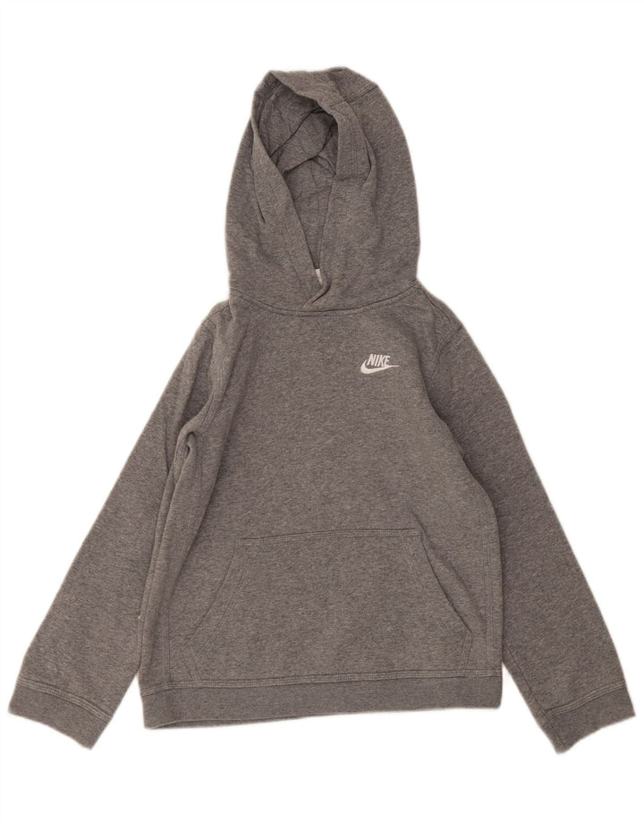 Nike Kapuzenpullover für Jungen, 10–11 Jahre, mittelgraue Baumwolle