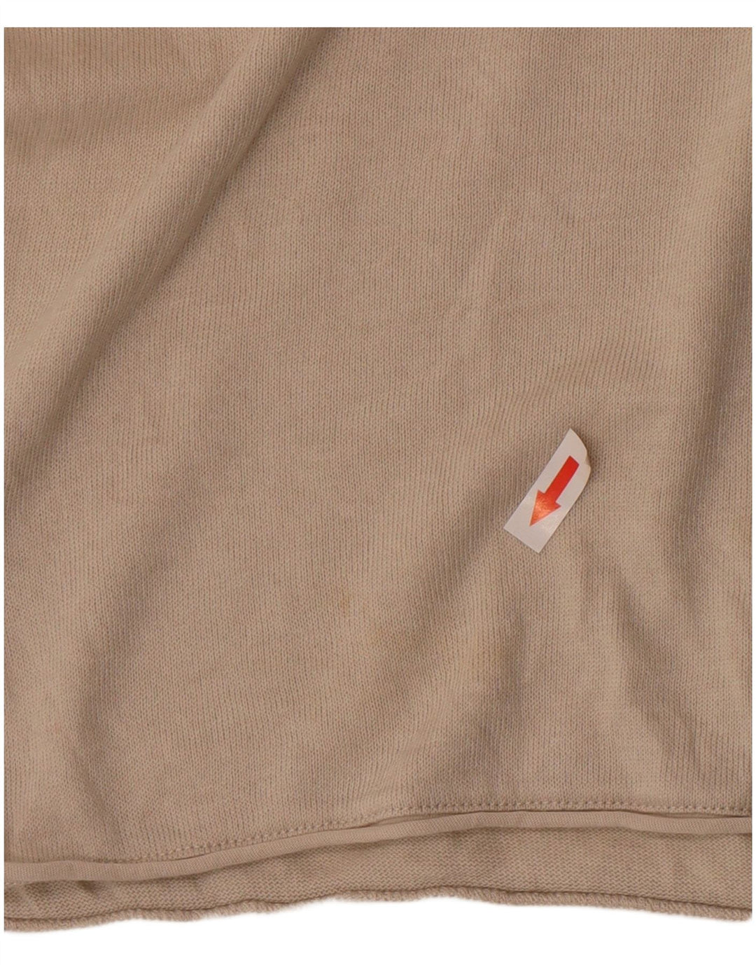 Zara Herren T-Shirt Top Large Beige Baumwolle