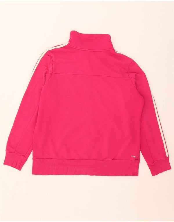Adidas Damen Climalite Trainingsanzug Top Jacke UK 24/26 2XL Rosa Baumwolle