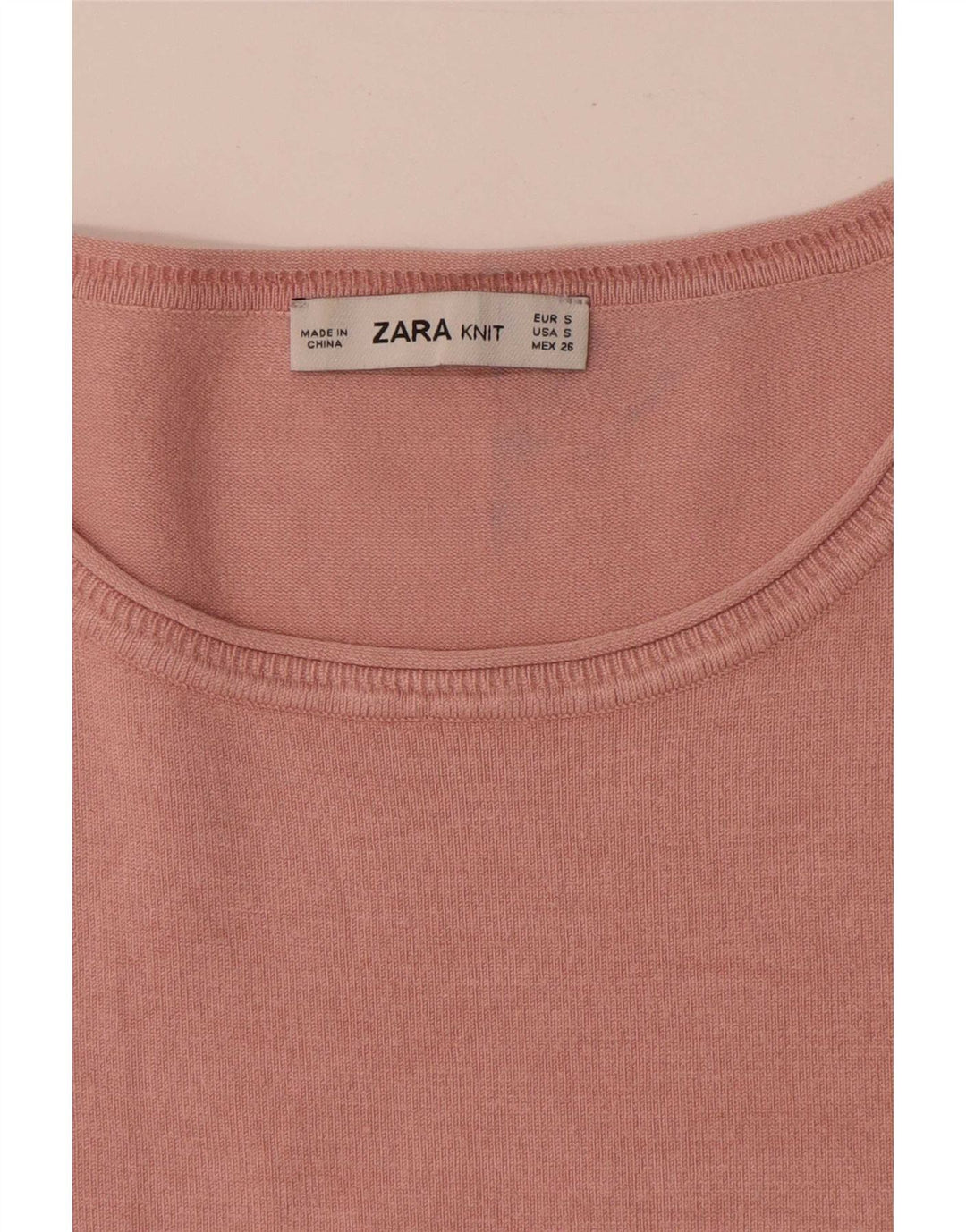 Zara Damen-Blusenoberteil in Übergröße, Gr. 10, klein, Rosa, Farbblock