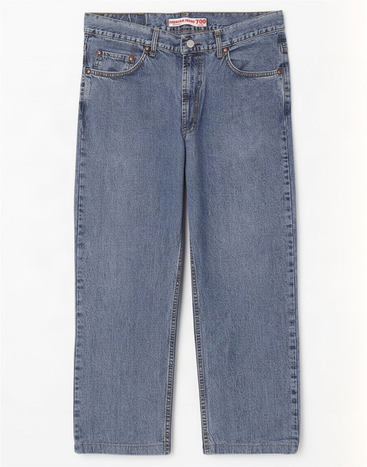 Carrera Herren-Crop-Jeans W36 L25 Blaue Baumwolle