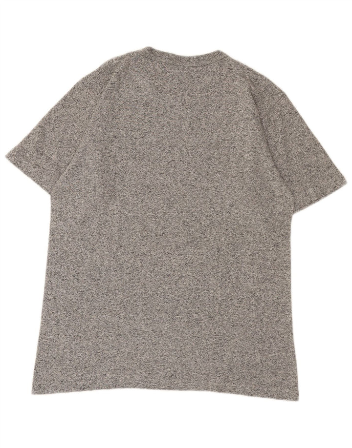 CHAMPION Herren-T-Shirt mit Grafik, Größe S, Grau meliert