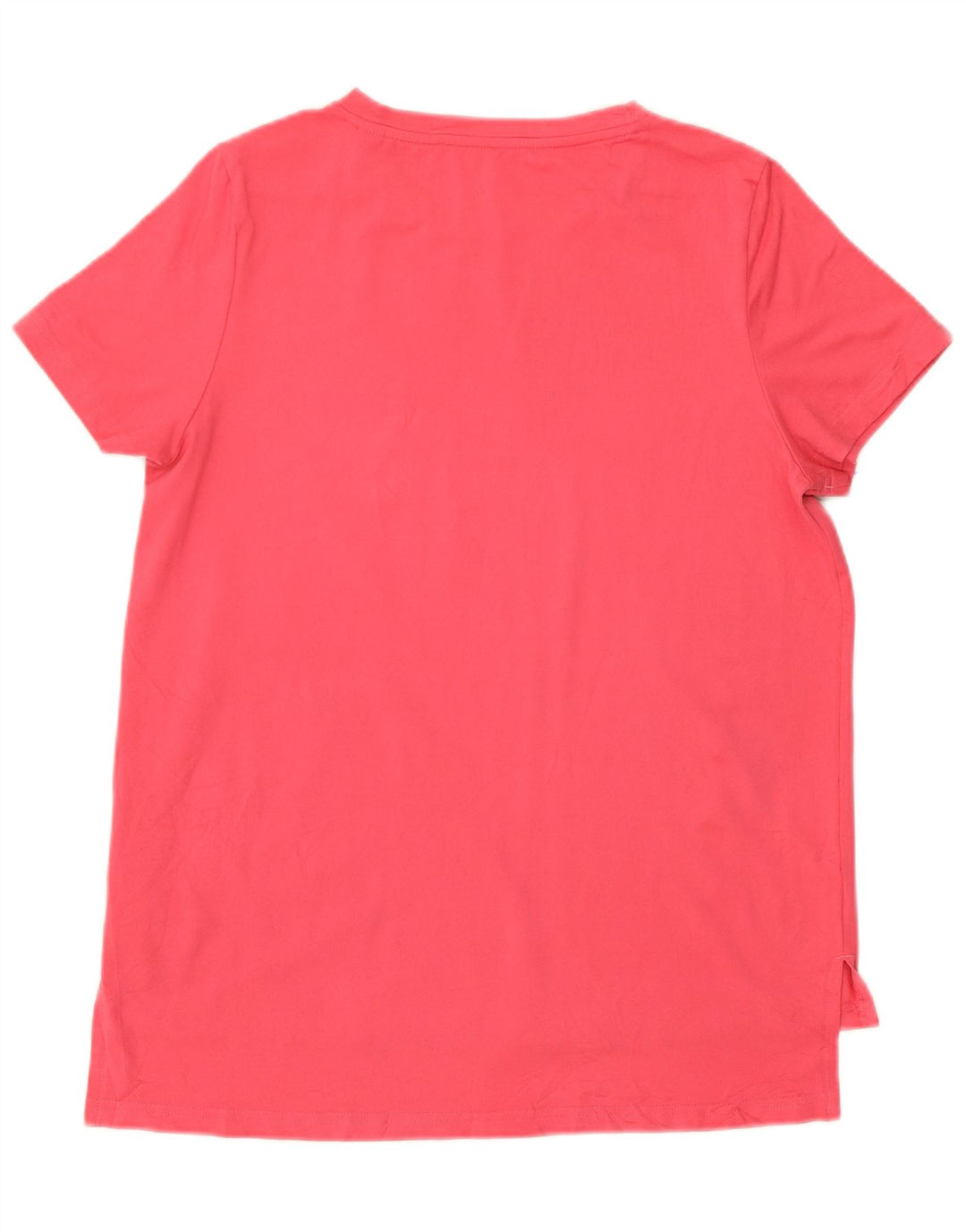 Adidas Damen Grafik T-Shirt Top UK 12/14 Mittelrosa Polyester