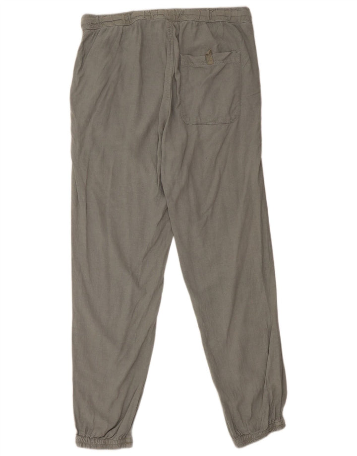 Zara Damen Jogger-Chinohose, mittelgroß, W30, L27, graue Viskose