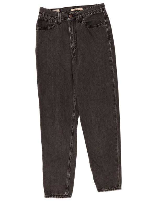 Levi's Damen Mom High Waist Tapered Jeans W27 L29 Grau 80er Jahre