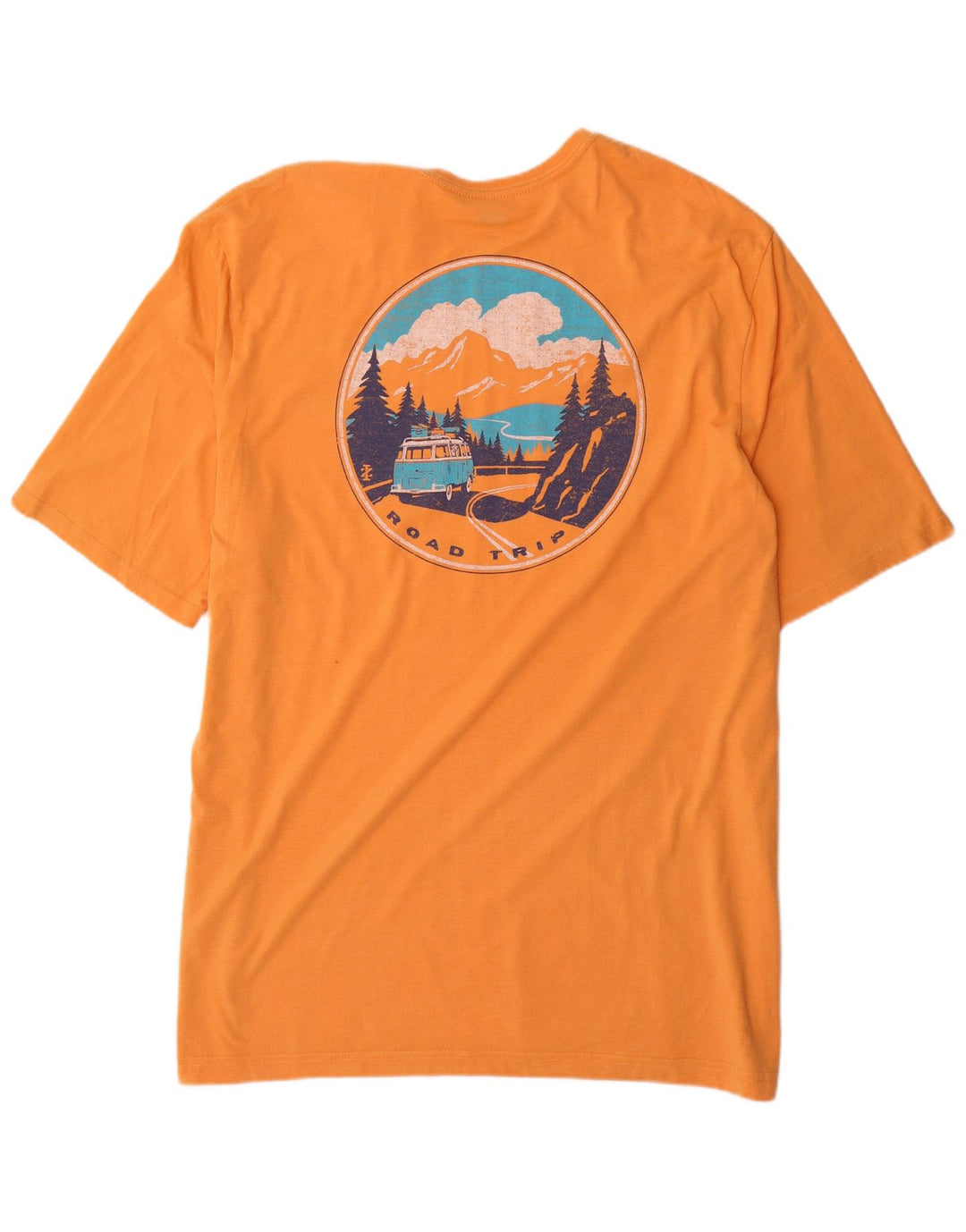 IZOD Herren Salt Water Graphic T-Shirt Top 2XL Orange Baumwolle