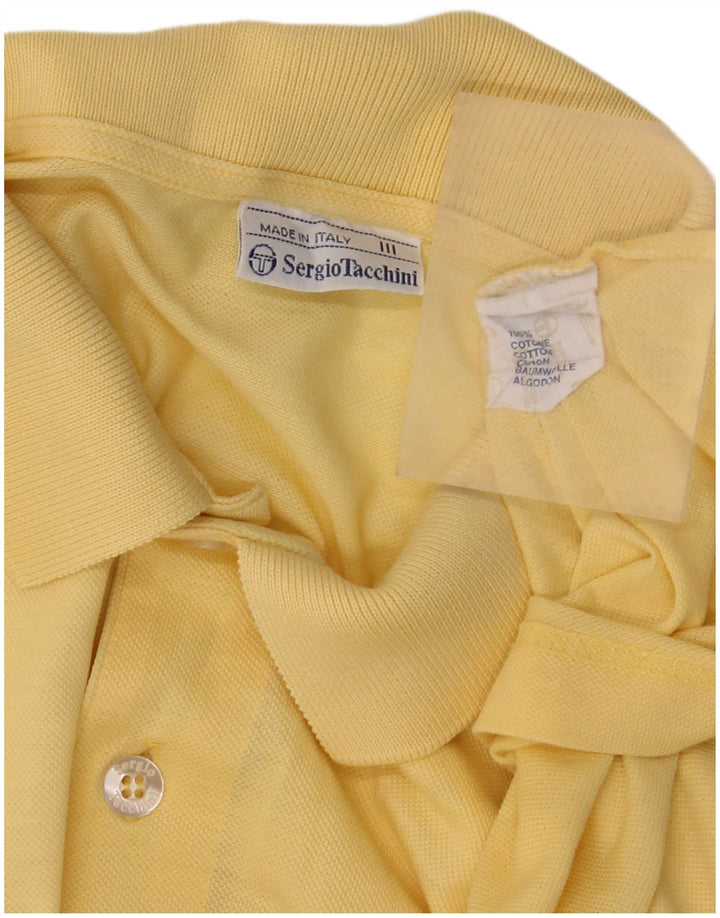 Sergio Tacchini Herren-Poloshirt aus mittelgelber Baumwolle
