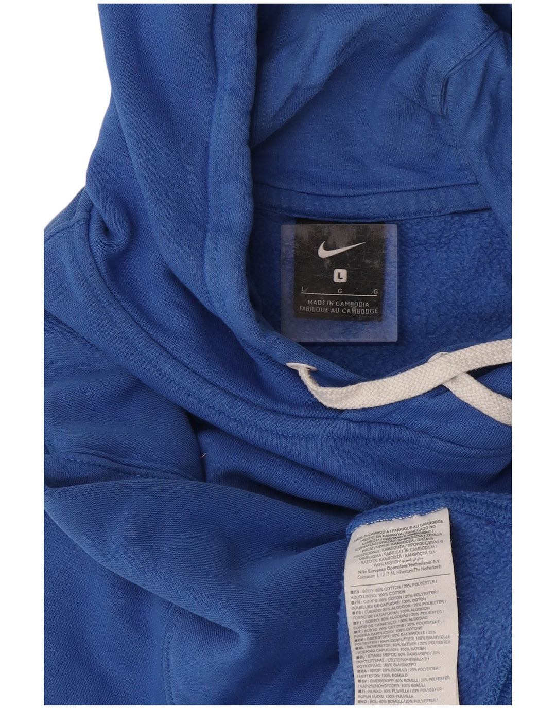 Nike Herren Kapuzenpullover, groß, aus blauer Baumwolle