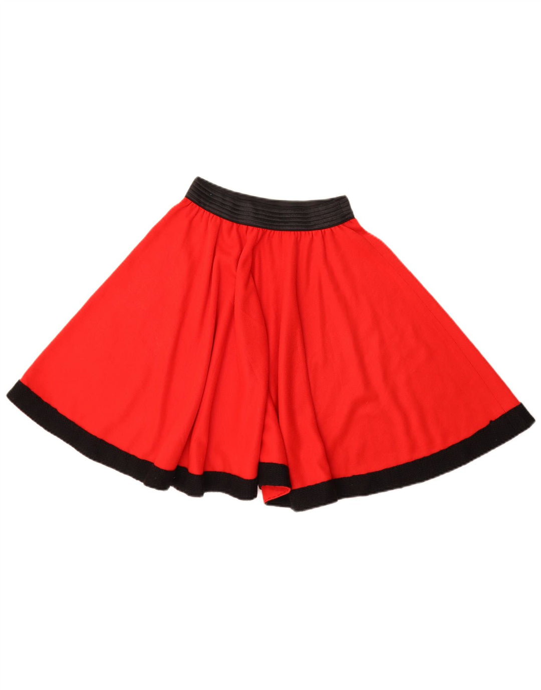 Vintage Damen Minirock W22 2XS Rot Colourblock