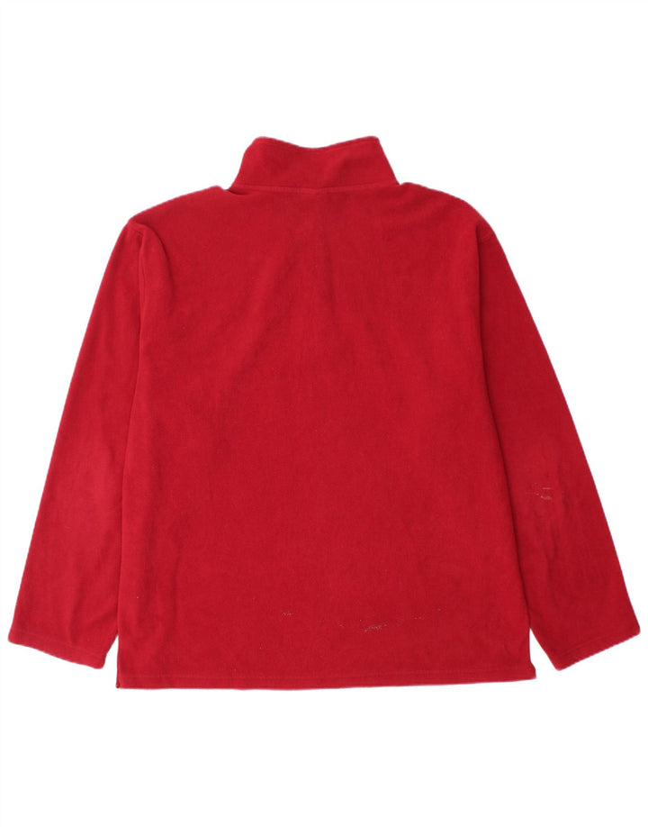 STARTER Herren-Fleecepullover mit Reißverschluss am Hals, XL, Rot