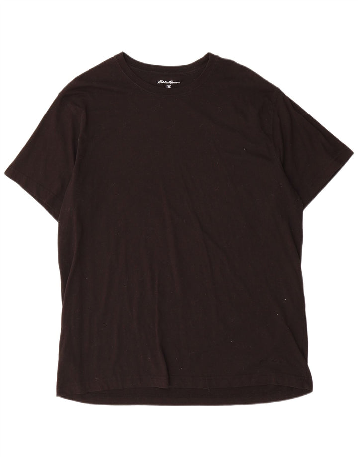 Eddie Bauer Herren T-Shirt Top XL Schwarz Baumwolle