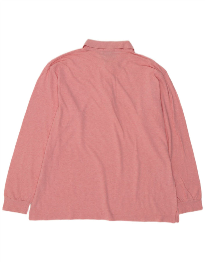 SERGIO TACCHINI Herren Langarm-Poloshirt EU 52 Large Pink