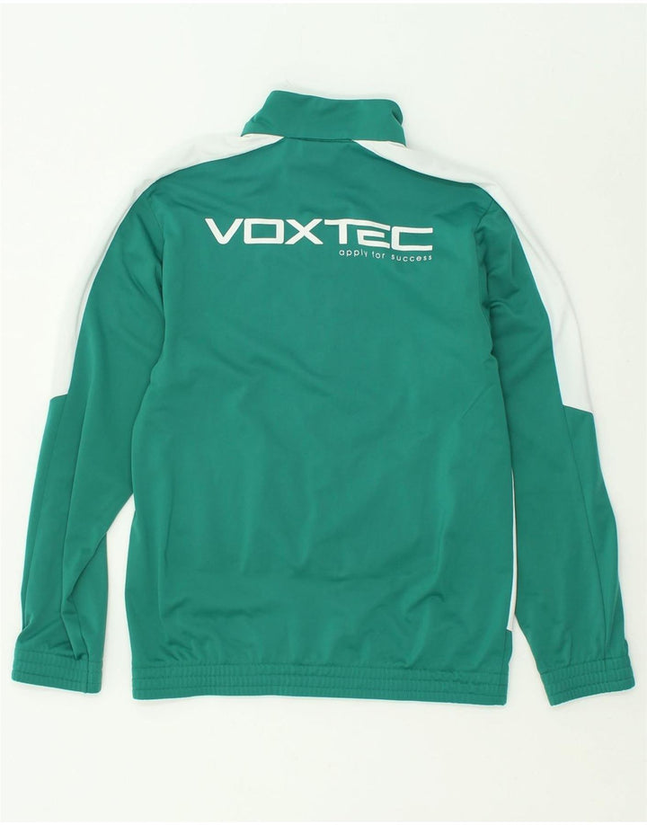 PUMA Boys Graphic Tracksuit Top Jacket 13-14 Years Green Colourblock | Vintage Puma | Thrift | Second-Hand Puma | Used Clothing | Messina Hembry 