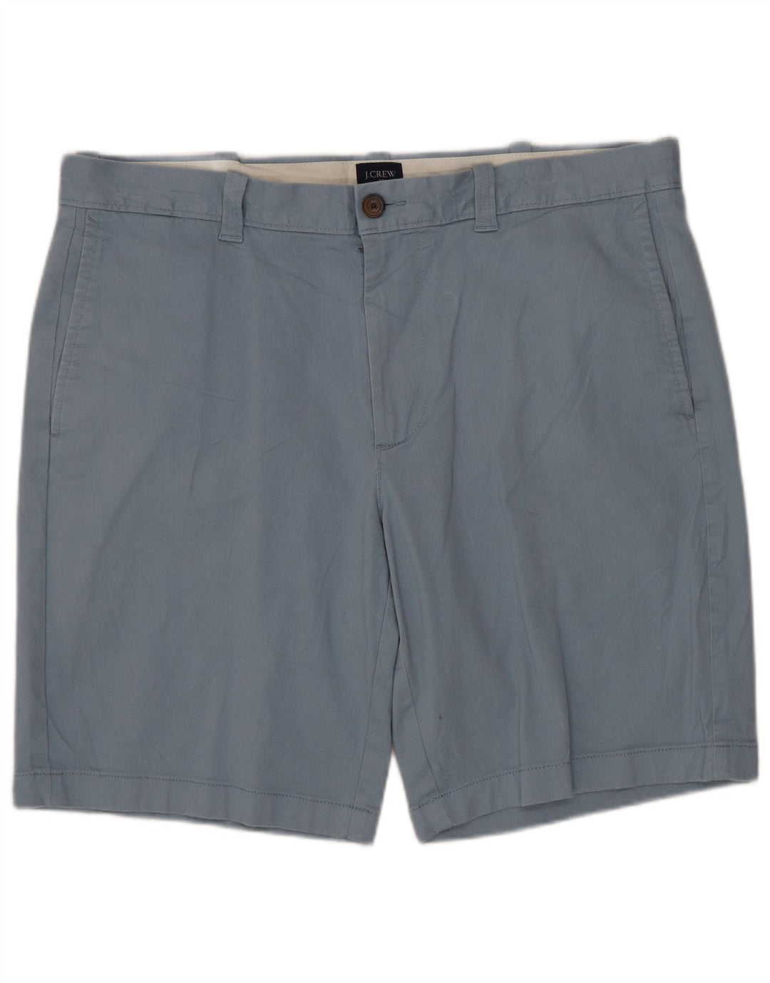 J. CREW Herren-Chinoshorts W34, Größe L, Blau, Baumwolle