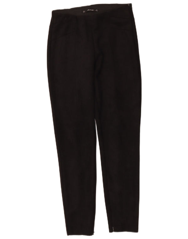 Zara Womens Skinny Casual Trousers Small W26 L27 Black Polyester
