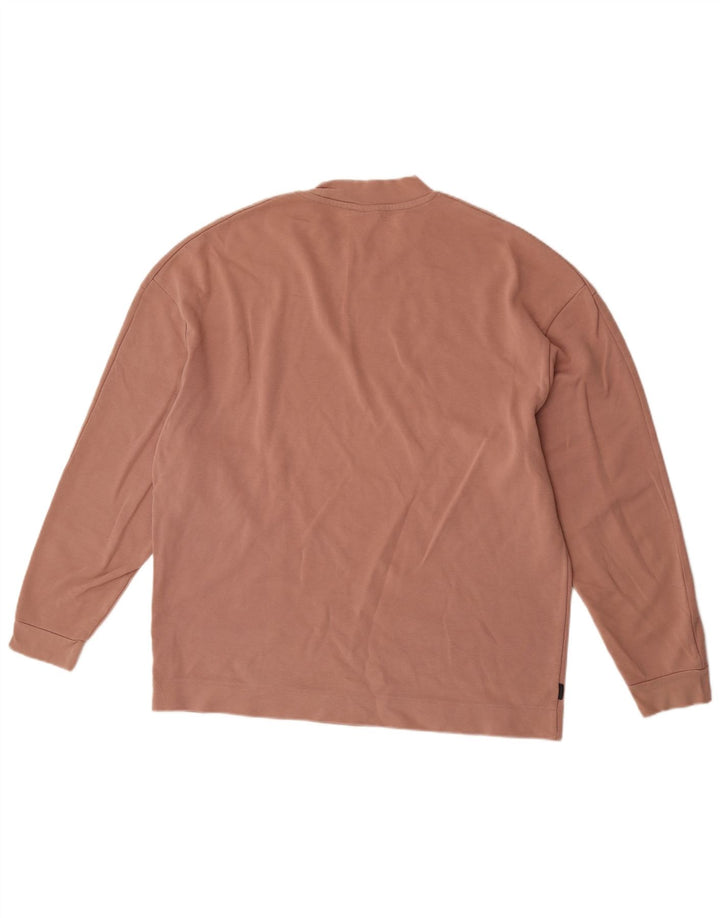 Zara Herren Top Langarm Large Braun