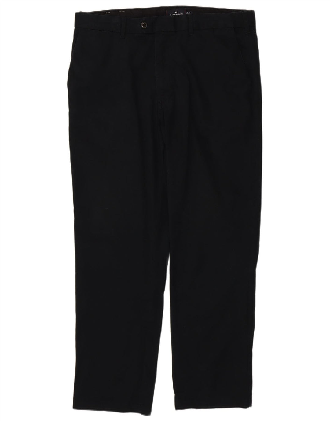MARKS & SPENCER Gerade Chino-Hose für Herren, W38, L31, schwarze Baumwolle