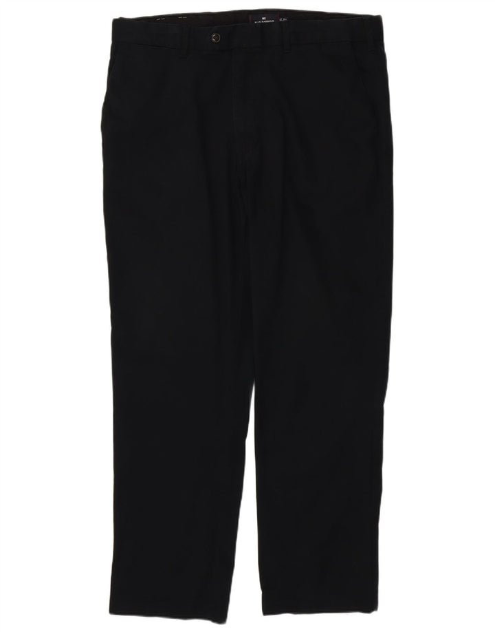 MARKS & SPENCER Gerade Chino-Hose für Herren, W38, L31, schwarze Baumwolle