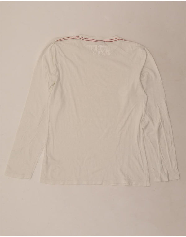Wrangler Mens Graphic Top Langarm Small Grau Baumwolle