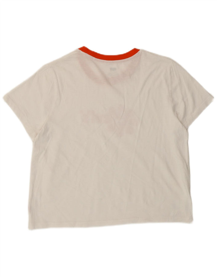 Levi's Damen-T-Shirt mit Grafik, UK 10, Größe S, Weiß