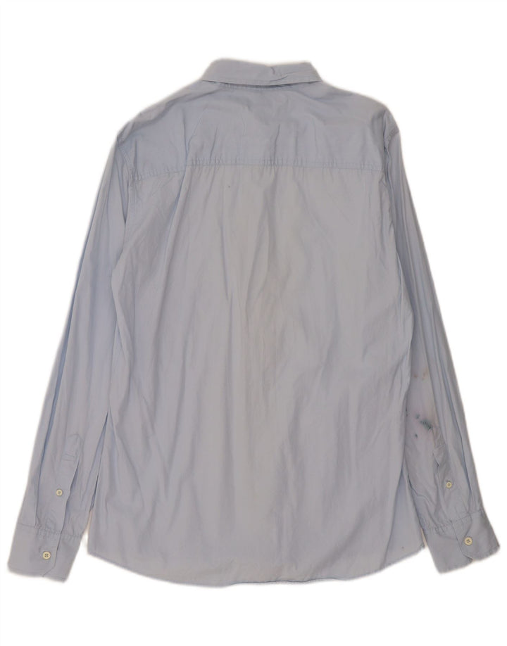 Benetton Herrenhemd Mittelblau