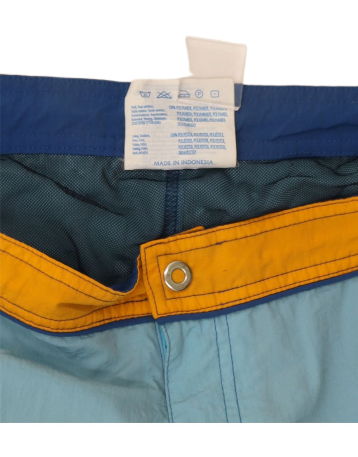 Champion Herren-Badeshorts aus mittelblauem Colourblock-Polyester