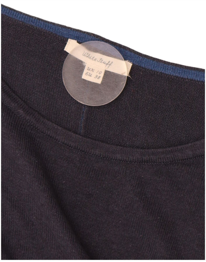 WHITE STUFF Damen-Pullover mit U-Boot-Ausschnitt, Gr. 10, Marineblau