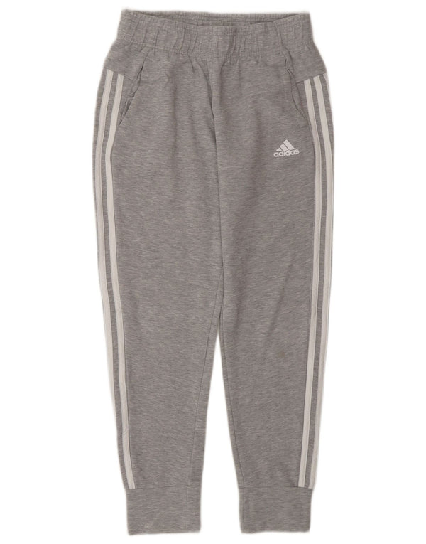 Adidas Jungen-Trainingshose, Jogginghose, 13–14 Jahre, graue Baumwolle