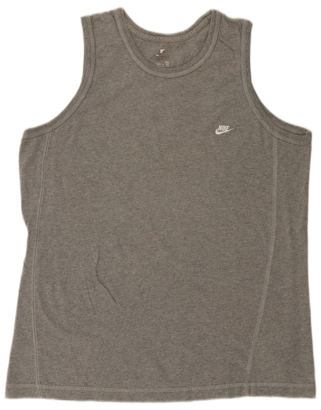 Nike Herren Weste Top UK 42/44 Große graue Baumwolle