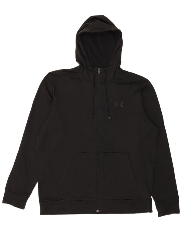 Under Armour Herren-Kapuzenpullover mit Reißverschluss, Größe L, Schwarz